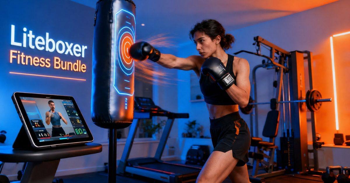 Liteboxer Fitness Bundle: Fun Boxing Fitness at Home
