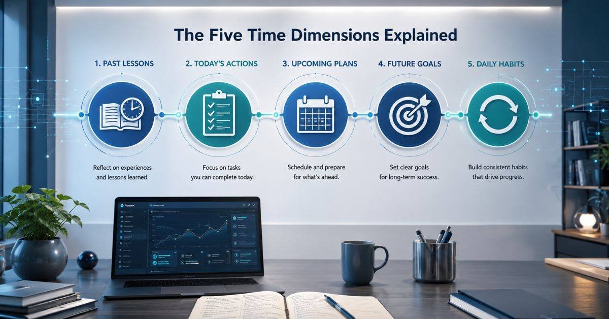 Pentachronism: Five Time Dimensions Made Simple