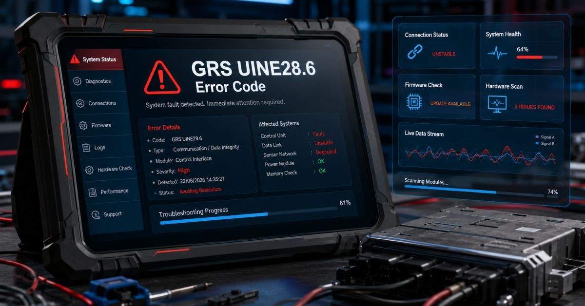 GRS UINE28.6 Error Codes: Causes, Meaning, and Easy Fixes
